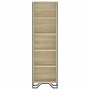 Engineered wood bookshelf in Sonoma oak, 50x31x169 cm. by , Bookcases and shelves - Ref: Foro24-848615, Price: 79,71 €, Disco...