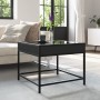 Coffee table with Infinity LED black 50x50x41 cm by , Coffee table - Ref: Foro24-847677, Price: 85,43 €, Discount: %