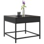 Coffee table with Infinity LED black 50x50x41 cm by , Coffee table - Ref: Foro24-847677, Price: 85,43 €, Discount: %