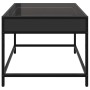 Coffee table with Infinity LED black 50x50x41 cm by , Coffee table - Ref: Foro24-847677, Price: 85,43 €, Discount: %