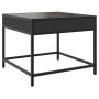 Coffee table with Infinity LED black 50x50x41 cm by , Coffee table - Ref: Foro24-847677, Price: 85,43 €, Discount: %