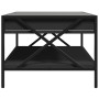 Mesa de centro con Infinity LED negro 90x50x38 cm de , Mesas de centro - Ref: Foro24-847707, Precio: 122,08 €, Descuento: %