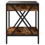 Coffee table with Infinity LED smoked oak 40x40x49 cm by , Coffee table - Ref: Foro24-847694, Price: 72,76 €, Discount: %