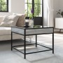 Coffee table with Infinity LED Sonoma gray 50x50x41 cm by , Coffee table - Ref: Foro24-847680, Price: 85,43 €, Discount: %