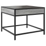 Coffee table with Infinity LED Sonoma gray 50x50x41 cm by , Coffee table - Ref: Foro24-847680, Price: 85,43 €, Discount: %