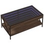 Coffee table with Infinity LED brown oak 90x50x38 cm by , Coffee table - Ref: Foro24-847711, Price: 122,08 €, Discount: %