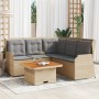 Set muebles de jardín 4 piezas y cojines ratán sintético beige de , Conjuntos de jardín - Ref: Foro24-3262147, Precio: 645,05...