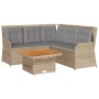 Set muebles de jardín 4 piezas y cojines ratán sintético beige de , Conjuntos de jardín - Ref: Foro24-3262147, Precio: 645,72...