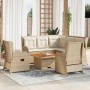 Set muebles de jardín 5 pzas con cojines ratán sintético beige de , Conjuntos de jardín - Ref: Foro24-3262153, Precio: 749,79...