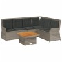 Gartenmöbel-Set 5-teilig mit grauen Polstern aus synthetischem Rattan von , Gartensets - Ref: Foro24-3262166, Preis: 735,38 €...