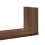 Wall shelves 3 units engineered wood brown oak 58x18x18cm by , Shelves and shelves - Ref: Foro24-853287, Price: 30,30 €, Disc...