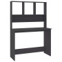 Desk with gray plywood shelves 110x45x157 cm by , Desks - Ref: Foro24-800389, Price: 91,67 €, Discount: %