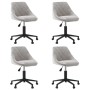 Swivel dining chairs 4 pcs light gray velvet by , dining chairs - Ref: Foro24-3089010, Price: 262,28 €, Discount: %