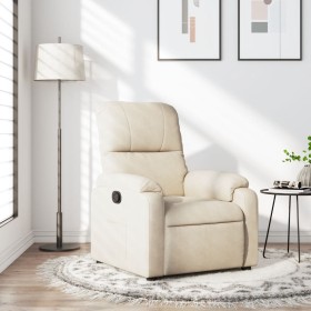 Sillón reclinable tela de microfibra beige de , Sillones - Ref: Foro24-373454, Precio: 233,99 €, Descuento: %