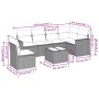 7-piece garden sofa set with light gray PE rattan cushions by , Garden sets - Ref: Foro24-3219032, Price: 489,74 €, Discount: %