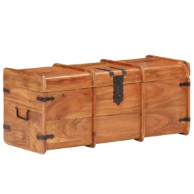 Solid acacia wood storage chest 90x40x40 cm by , Storage trunks - Ref: Foro24-289643, Price: 263,40 €, Discount: %