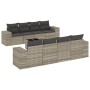 Set muebles jardín 9 pzas y cojines ratán sintético gris claro de , Conjuntos de jardín - Ref: Foro24-3254689, Precio: 714,90...