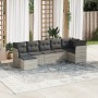 7-piece garden sofa set with light gray PE rattan cushions by , Garden sets - Ref: Foro24-3217972, Price: 494,36 €, Discount: %