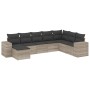 Set de sofás de jardín 8 pzas y cojines ratán sintético gris de , Conjuntos de jardín - Ref: Foro24-3255299, Precio: 615,74 €...