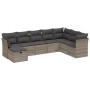 Garden sofa set 8 pieces and gray synthetic rattan cushions by , Garden sets - Ref: Foro24-3263278, Price: 564,44 €, Discount: %