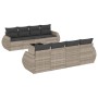 Set muebles jardín 9 pzas y cojines ratán sintético gris claro de , Conjuntos de jardín - Ref: Foro24-3221151, Precio: 668,99...