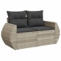 Set muebles jardín 9 pzas y cojines ratán sintético gris claro de , Sofás modulares de exterior - Ref: Foro24-3221771, Precio...