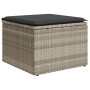 Set muebles jardín 9 pzas y cojines ratán sintético gris claro de , Sofás modulares de exterior - Ref: Foro24-3221771, Precio...