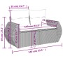 Set de sofás de jardín 7 pzas con cojines ratán PE gris claro de , Sofás modulares de exterior - Ref: Foro24-3221681, Precio:...