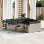 Set muebles jardín 9 pzas y cojines ratán sintético gris claro de , Conjuntos de jardín - Ref: Foro24-3219961, Precio: 644,12...