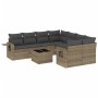 Gartenmöbel-Set 9-teilig mit Kissen aus hellem grauem Kunst-Rattan. von , Gartensets - Ref: Foro24-3219961, Preis: 641,69 €, ...