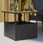 Mesa de jardín agujero de sombrilla ratán negro 55x55x46,5 cm de , Mesas de jardín - Ref: Foro24-364117, Precio: 68,23 €, Des...