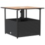 Garden table with black rattan umbrella hole 55x55x46.5 cm by , Garden tables - Ref: Foro24-364117, Price: 68,23 €, Discount: %