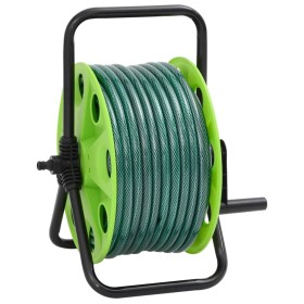 Carrete de rollo para manguera de pie PVC verde 30 m de , Soporte de manguera de jardín - Ref: Foro24-3281515, Precio: 47,21 ...