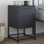 Bedside table in anthracite gray steel, 36x39x60.5 cm by , Nightstands - Ref: Foro24-846450, Price: 53,86 €, Discount: %