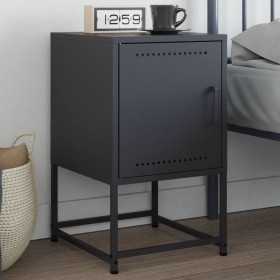 Bedside table in anthracite gray steel, 36x39x60.5 cm by , Nightstands - Ref: Foro24-846450, Price: 53,99 €, Discount: %