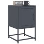 Bedside table in anthracite gray steel, 36x39x60.5 cm by , Nightstands - Ref: Foro24-846450, Price: 53,86 €, Discount: %