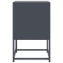 Bedside table in anthracite gray steel, 36x39x60.5 cm by , Nightstands - Ref: Foro24-846450, Price: 53,86 €, Discount: %