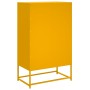 Aparador de acero laminado en frío amarillo 68,5x39x111,5 cm de , Aparadores - Ref: Foro24-846605, Precio: 128,99 €, Descuent...