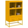 Aparador de acero laminado en frío amarillo 68,5x39x111,5 cm de , Aparadores - Ref: Foro24-846605, Precio: 128,99 €, Descuent...