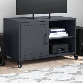 TV stand made of cold-rolled anthracite steel, measuring 68x39x43.5 cm. by , TV Furniture - Ref: Foro24-846670, Price: 72,99 ...