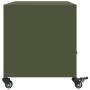 TV stand made of cold-rolled steel in olive green, measuring 68x39x43.5 cm. by , TV Furniture - Ref: Foro24-846702, Price: 88...