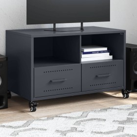 TV-Möbel aus kaltgewalztem Stahl in Anthrazit 68x39x43,5 cm von , TV-Möbel - Ref: Foro24-846700, Preis: 87,99 €, Rabatt: %