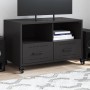 Mueble para TV acero laminado en frío negro 68x39x43,5 cm de , Muebles TV - Ref: Foro24-846698, Precio: 83,64 €, Descuento: %