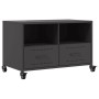 TV stand made of black cold-rolled steel, measuring 68x39x43.5 cm. by , TV Furniture - Ref: Foro24-846698, Price: 83,64 €, Di...