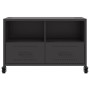 TV stand made of black cold-rolled steel, measuring 68x39x43.5 cm. by , TV Furniture - Ref: Foro24-846698, Price: 83,64 €, Di...