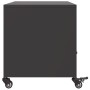 TV stand made of black cold-rolled steel, measuring 68x39x43.5 cm. by , TV Furniture - Ref: Foro24-846698, Price: 83,64 €, Di...