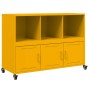 Cold-rolled steel sideboard in mustard yellow, 100.5x39x72 cm by , Sideboards - Ref: Foro24-846737, Price: 119,78 €, Discount: %