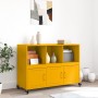 Cold-rolled steel sideboard in mustard yellow, 100.5x39x72 cm by , Sideboards - Ref: Foro24-846737, Price: 119,78 €, Discount: %