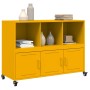 Cold-rolled steel sideboard in mustard yellow, 100.5x39x72 cm by , Sideboards - Ref: Foro24-846737, Price: 119,78 €, Discount: %