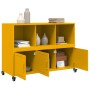 Cold-rolled steel sideboard in mustard yellow, 100.5x39x72 cm by , Sideboards - Ref: Foro24-846737, Price: 119,78 €, Discount: %